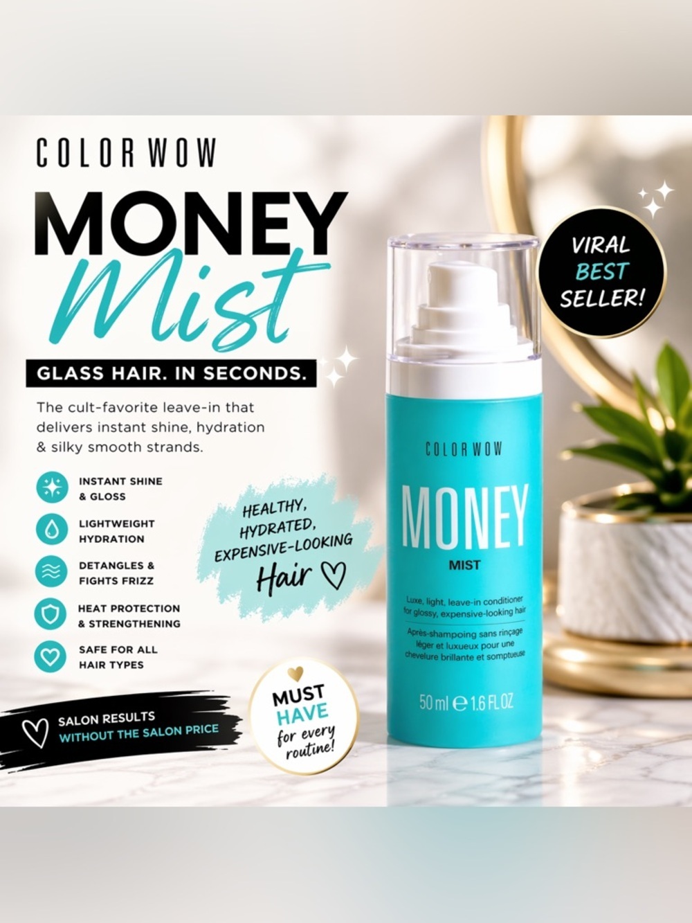 Color Wow Money Mist Leave in Conditioner